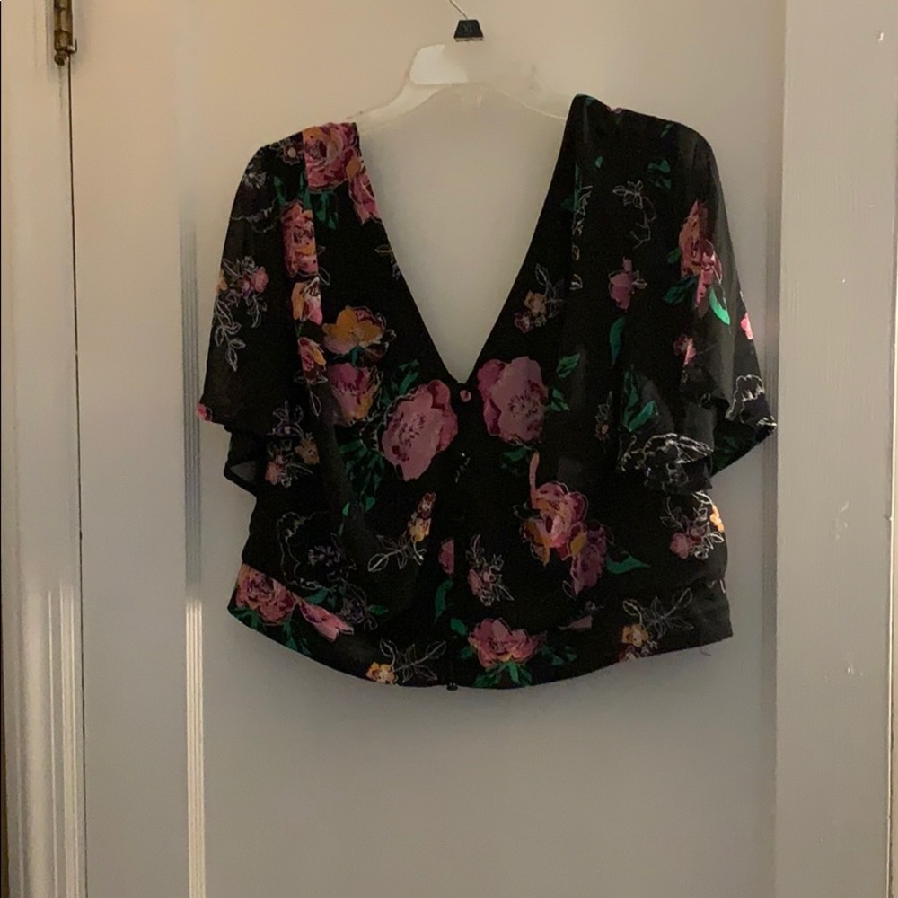 Floral crop top